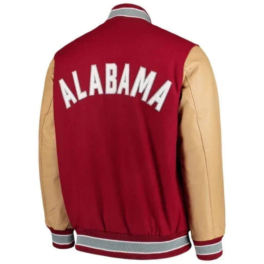 Alabama Crimson Tide Red Varsity Jacket – Back View