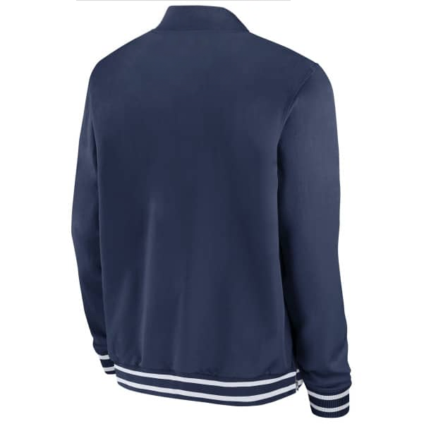 Atlanta Braves Blue Bomber Jacket – Side View