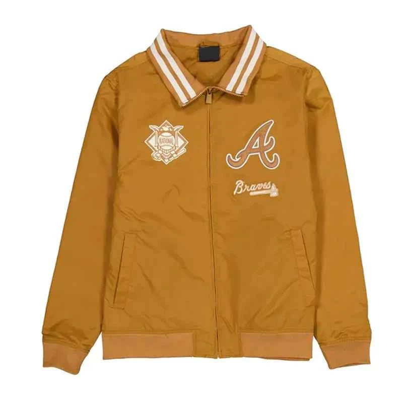 Atlanta Braves Logo Select Light Bronze Jacket