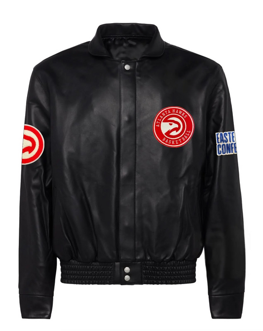 Atlanta Hawks Full Leather Jacket