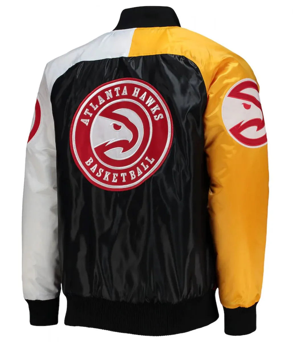 Atlanta Hawks Satin Jacket – Back View