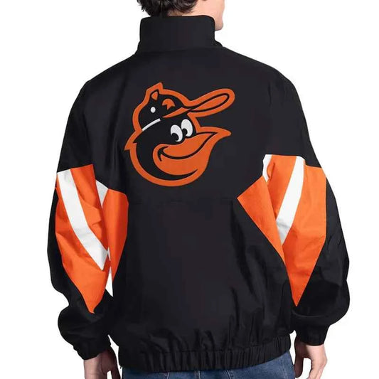 Baltimore Orioles Cooperstown Chief Black Half-Zip Pullover