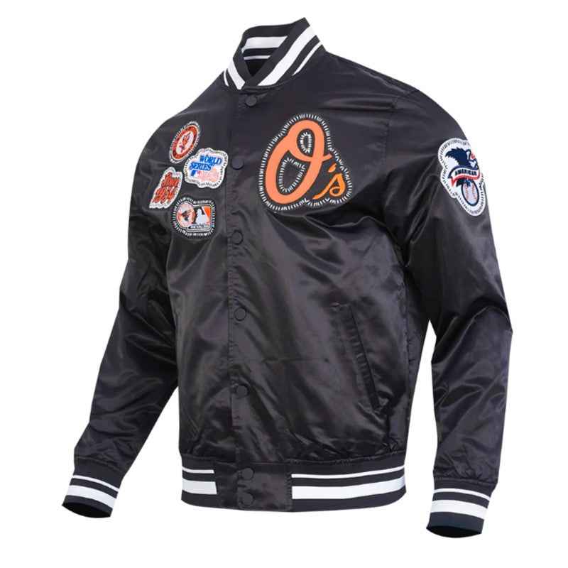 Baltimore Orioles Diy Pick Stitch Classic Rib Satin Jacket