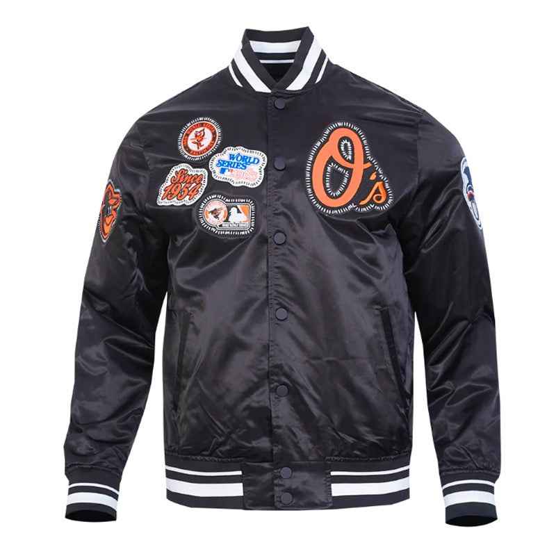 Baltimore Orioles Diy Pick Stitch Classic Rib Satin Jacket