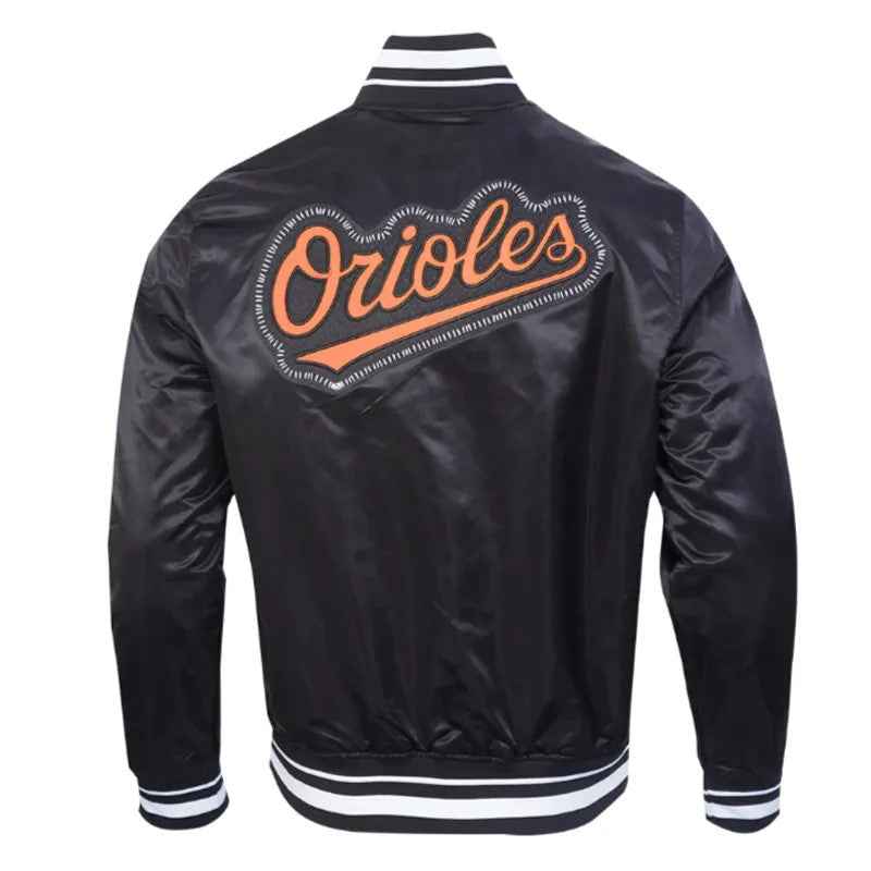 Baltimore Orioles Diy Pick Stitch Classic Rib Satin Jacket
