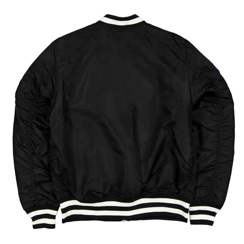 Baltimore Orioles Full-Zip Black Bomber Jacket
