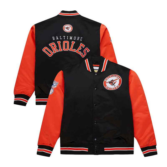 Baltimore Orioles Primetime Vintage Logo Satin Jacket