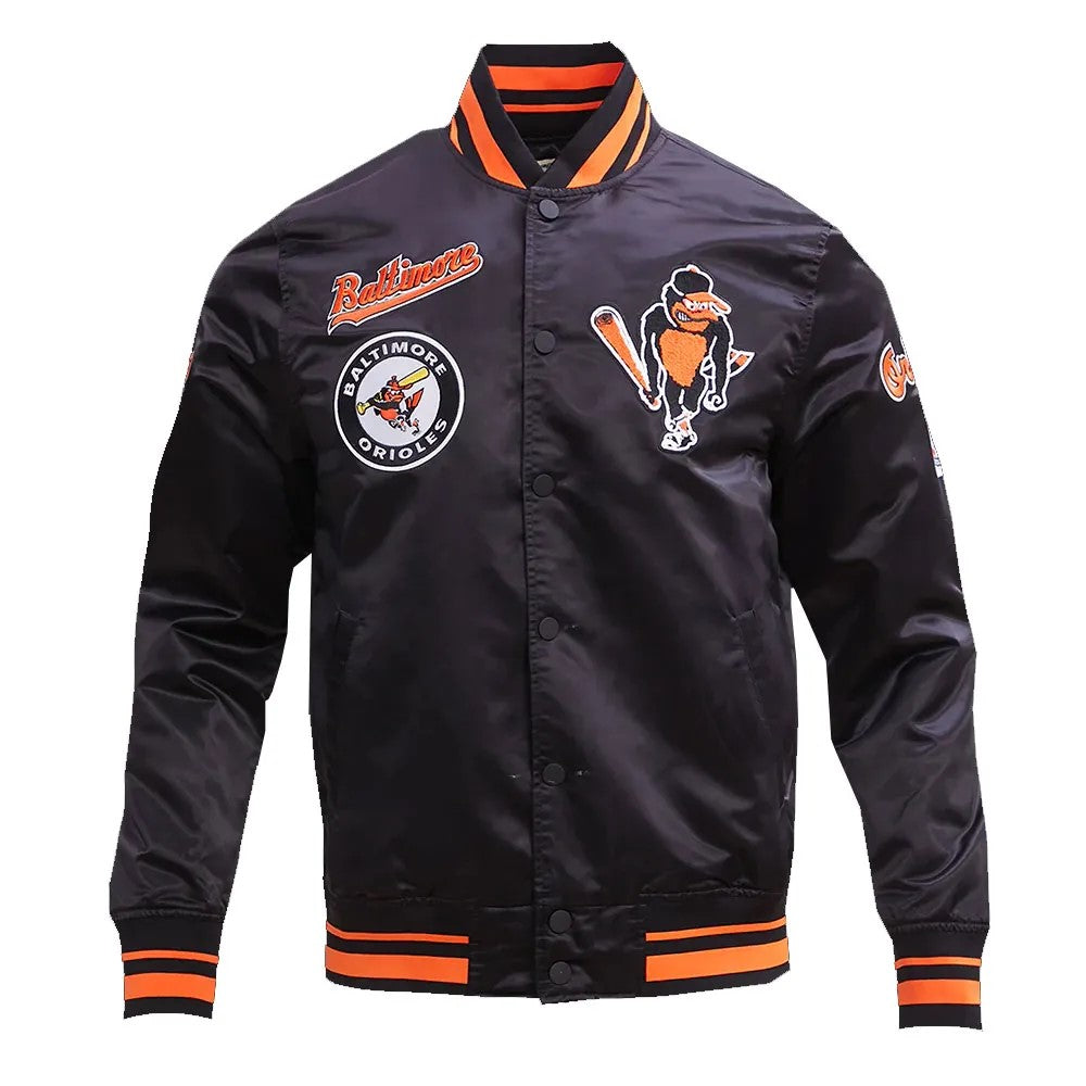 Baltimore Orioles Satin Jacket – Front View