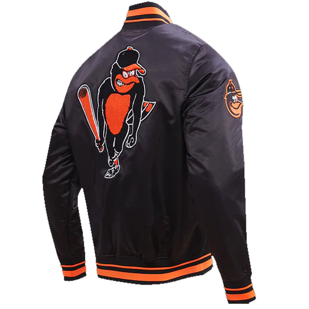 Baltimore Orioles Satin Jacket – Close-Up Detail