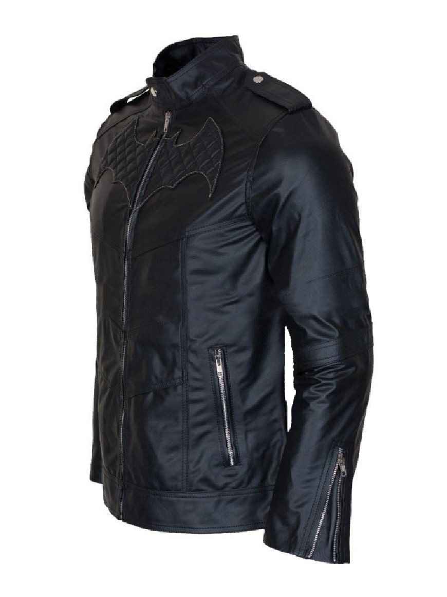 Batman Beyond Classy Black Leather Jacket (Replica - Inspired Design)