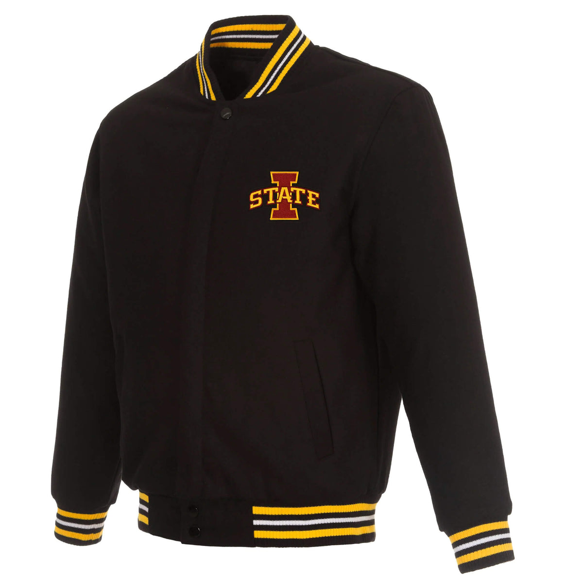 Black Black Wool Jacket – Front View