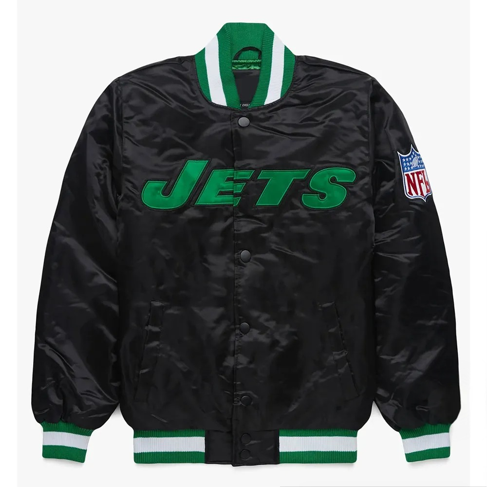 NFL Black Sports Jacket – Front View