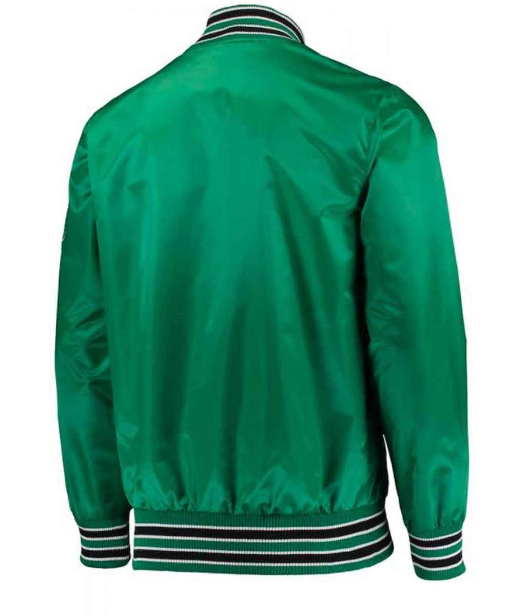 Boston Celtics Satin Kelly Green Jacket
