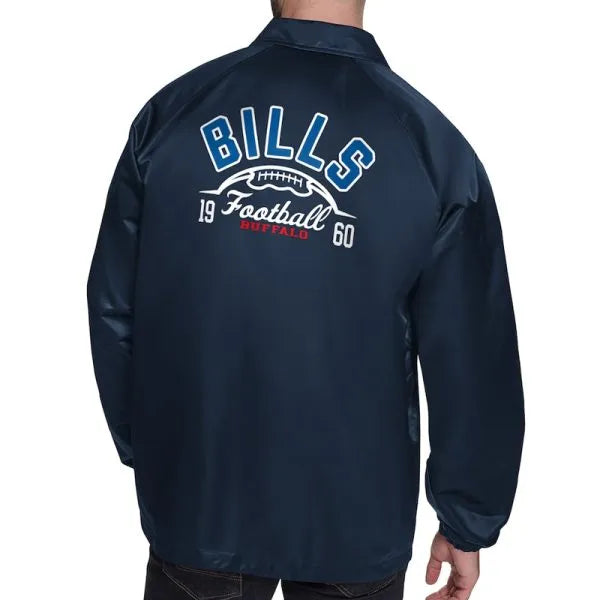 Buffalo Bills Black Sports Jacket – Back View
