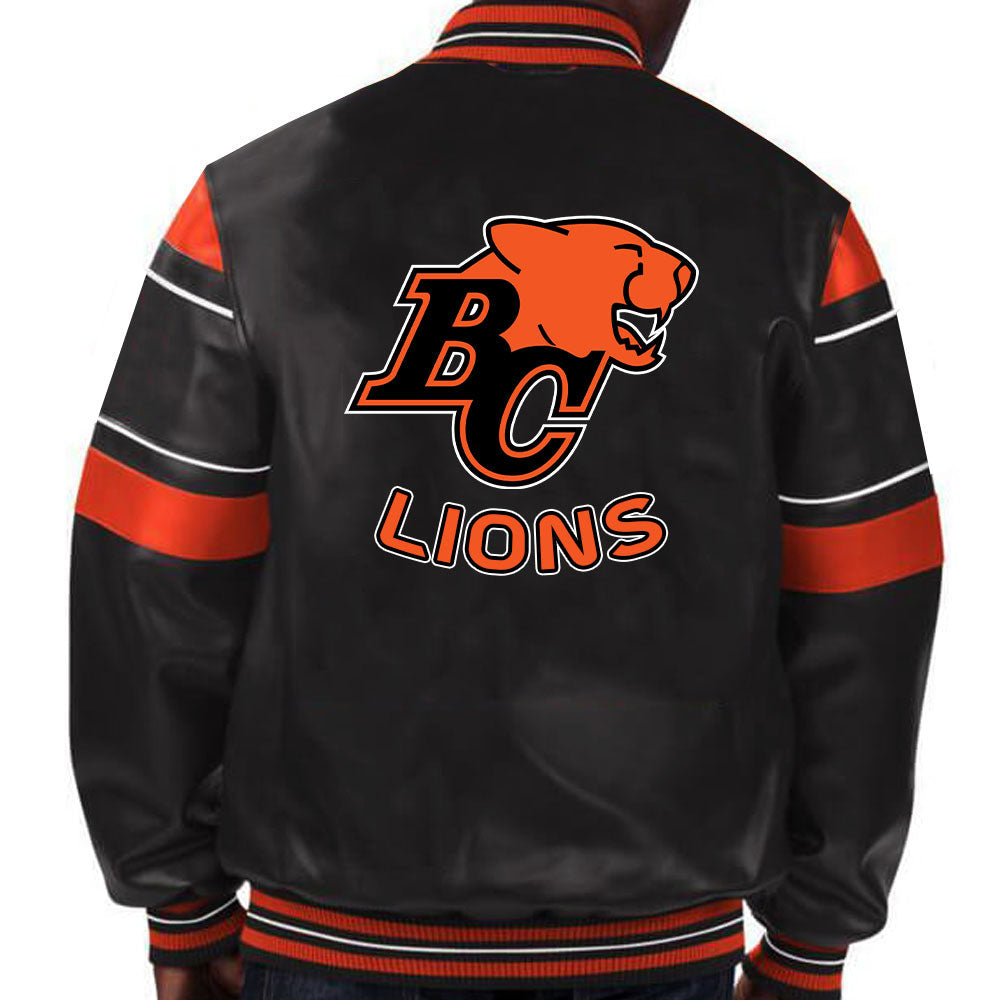 Black Black Varsity Jacket – Front View