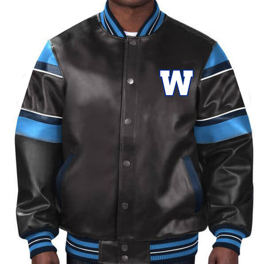 Blue Blue Varsity Jacket – Front View
