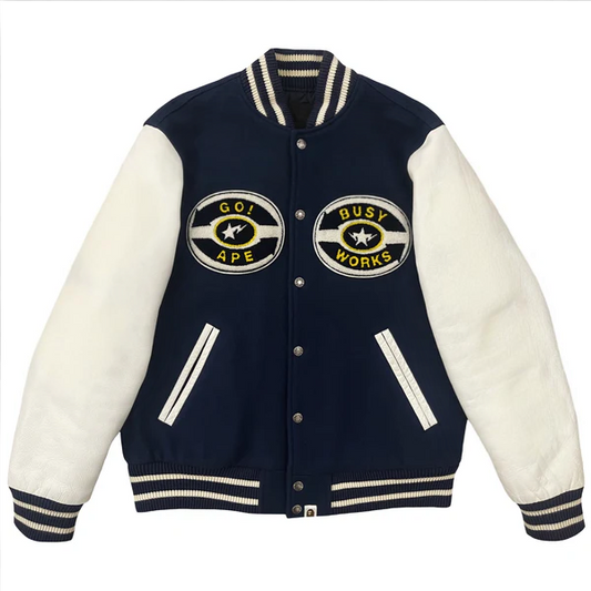 Blue Blue Varsity Jacket – Front View