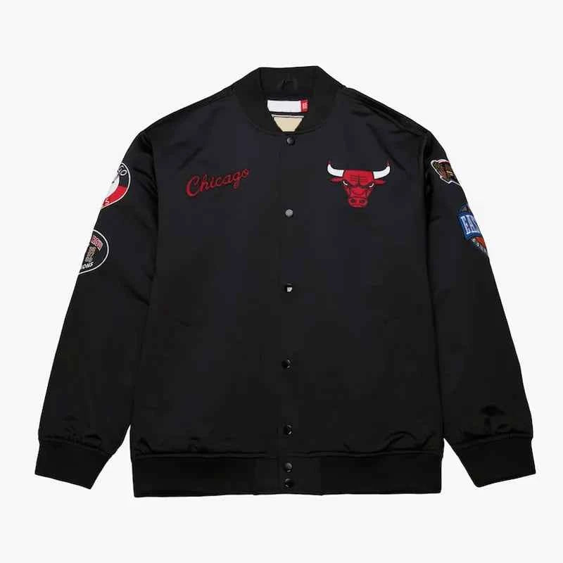 Chicago Bulls Black Out Satin Jacket