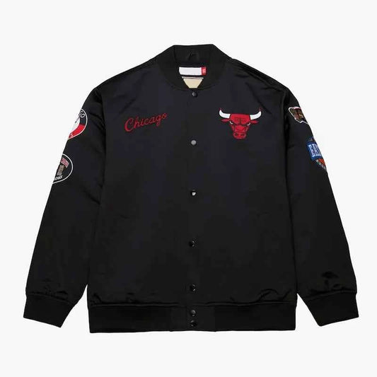 Chicago Bulls Black Out Satin Jacket