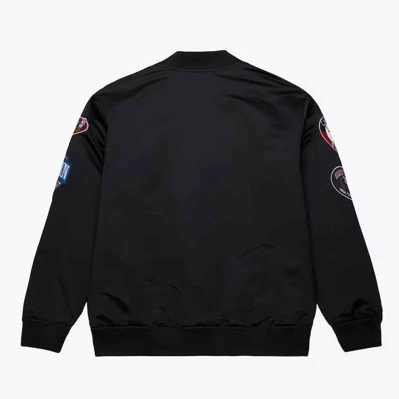 Chicago Bulls Black Out Satin Jacket