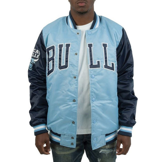 Chicago Bulls Blue Sports Jacket – Side View