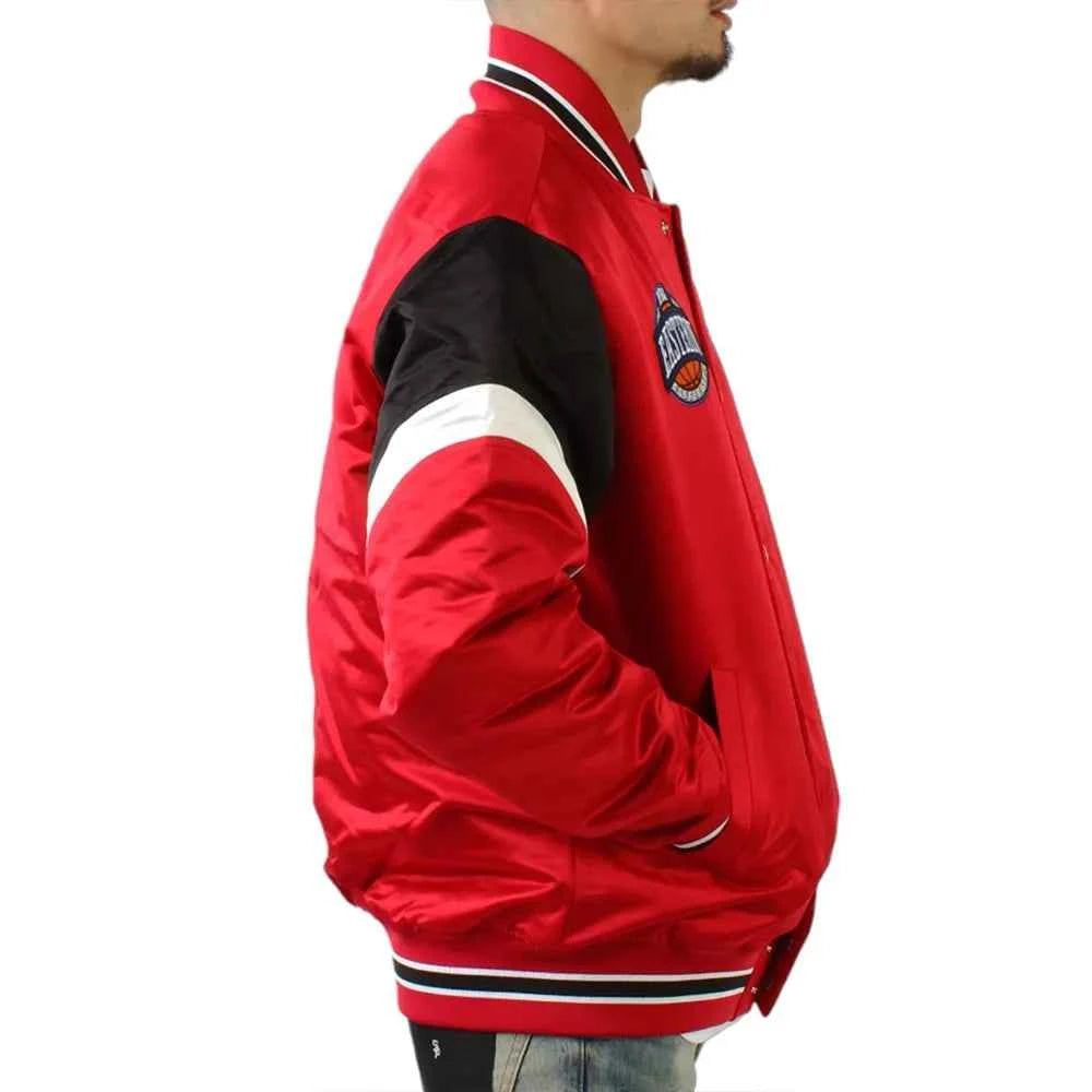 Chicago Bulls Heavyweight Red Satin Jacket