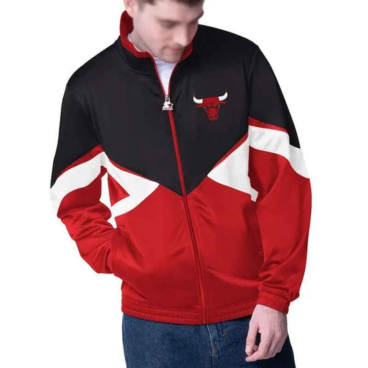 Chicago Bulls Rush Applique Full-Zip Track Jacket