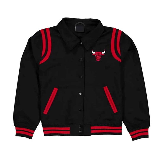 Chicago Bulls Sport Night Teddy Varsity Jacket