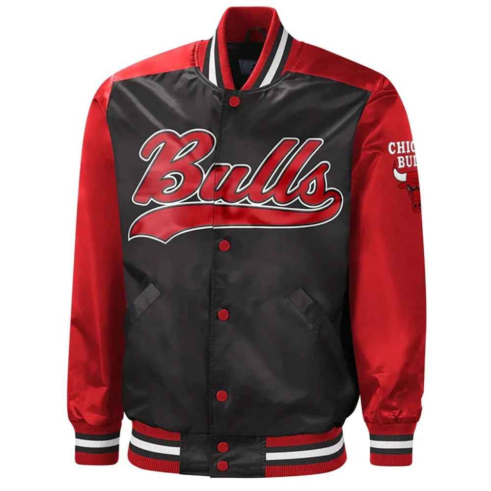 Chicago Bulls The Tradition II Red/Black Satin Jacket