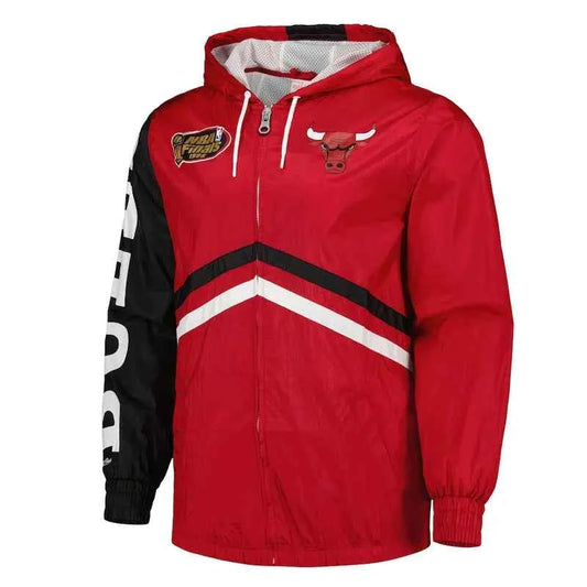 Chicago Bulls Undeniable Red Full-Zip Windbreaker Jacket