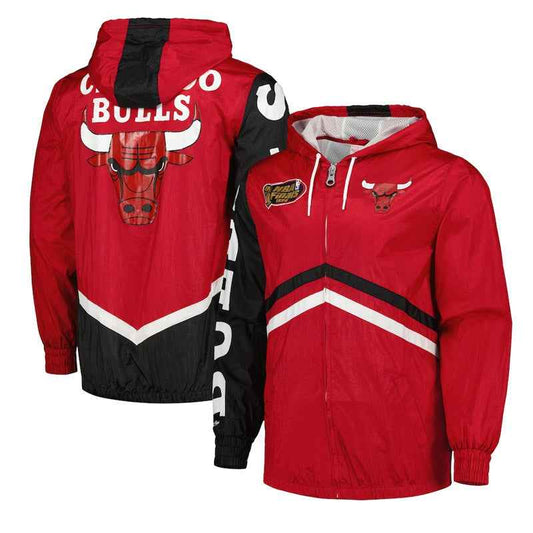 Chicago Bulls Undeniable Red Full-Zip Windbreaker Jacket