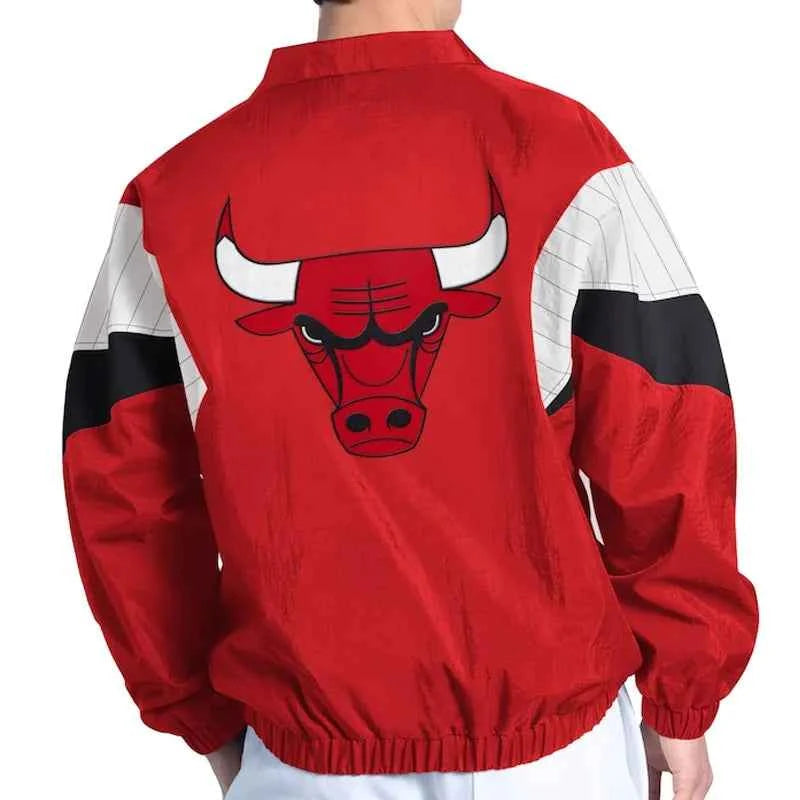 Chicago Bulls Yard Line Red Full-Zip Jacket