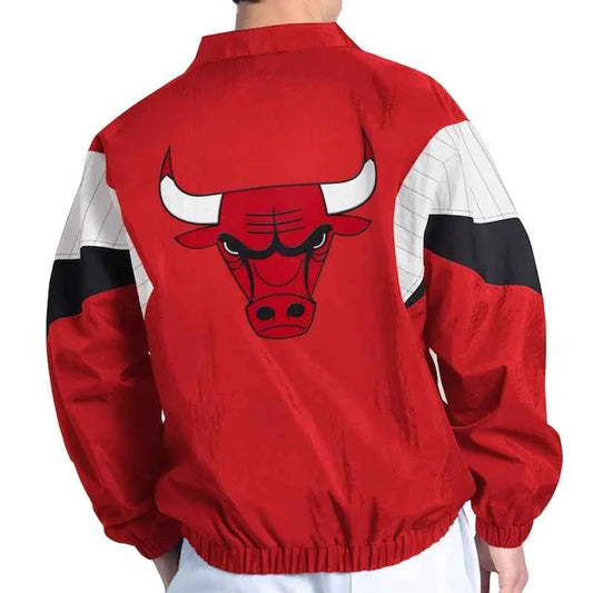 Chicago Bulls Yard Line Red Full-Zip Jacket