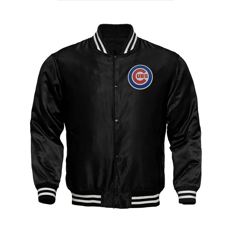 Chicago Cubs Blue Varsity Jacket – Front View