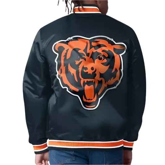 Cincinnati Bengals Black Satin Jacket – Back View