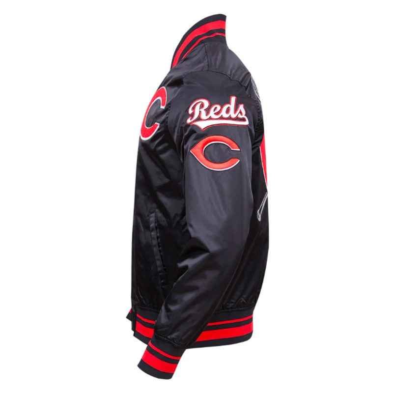 Cincinnati Reds Mashup Classic Rib Satin Jacket
