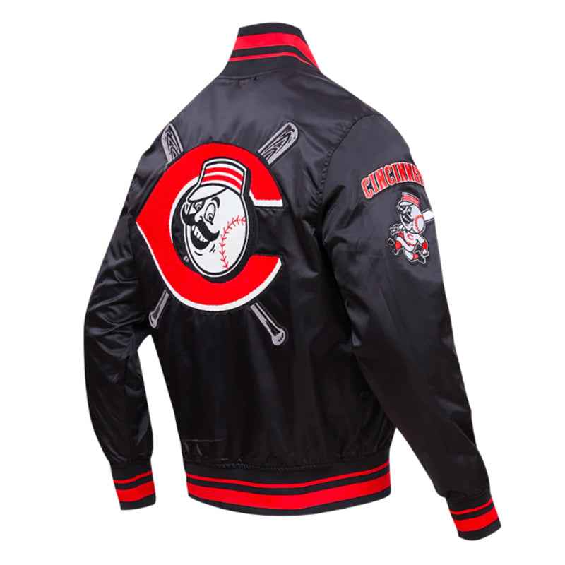 Cincinnati Reds Mashup Classic Rib Satin Jacket