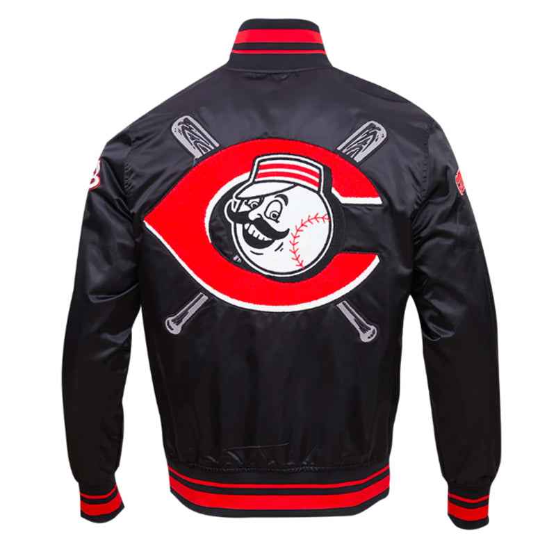 Cincinnati Reds Mashup Classic Rib Satin Jacket