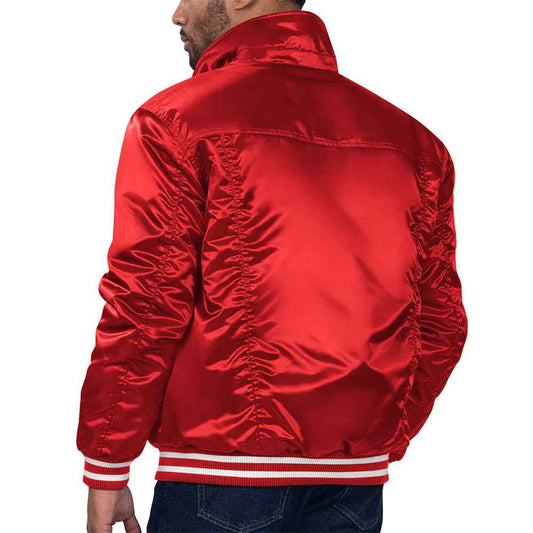 Cincinnati Reds Red Silver Tab Trucker Jacket
