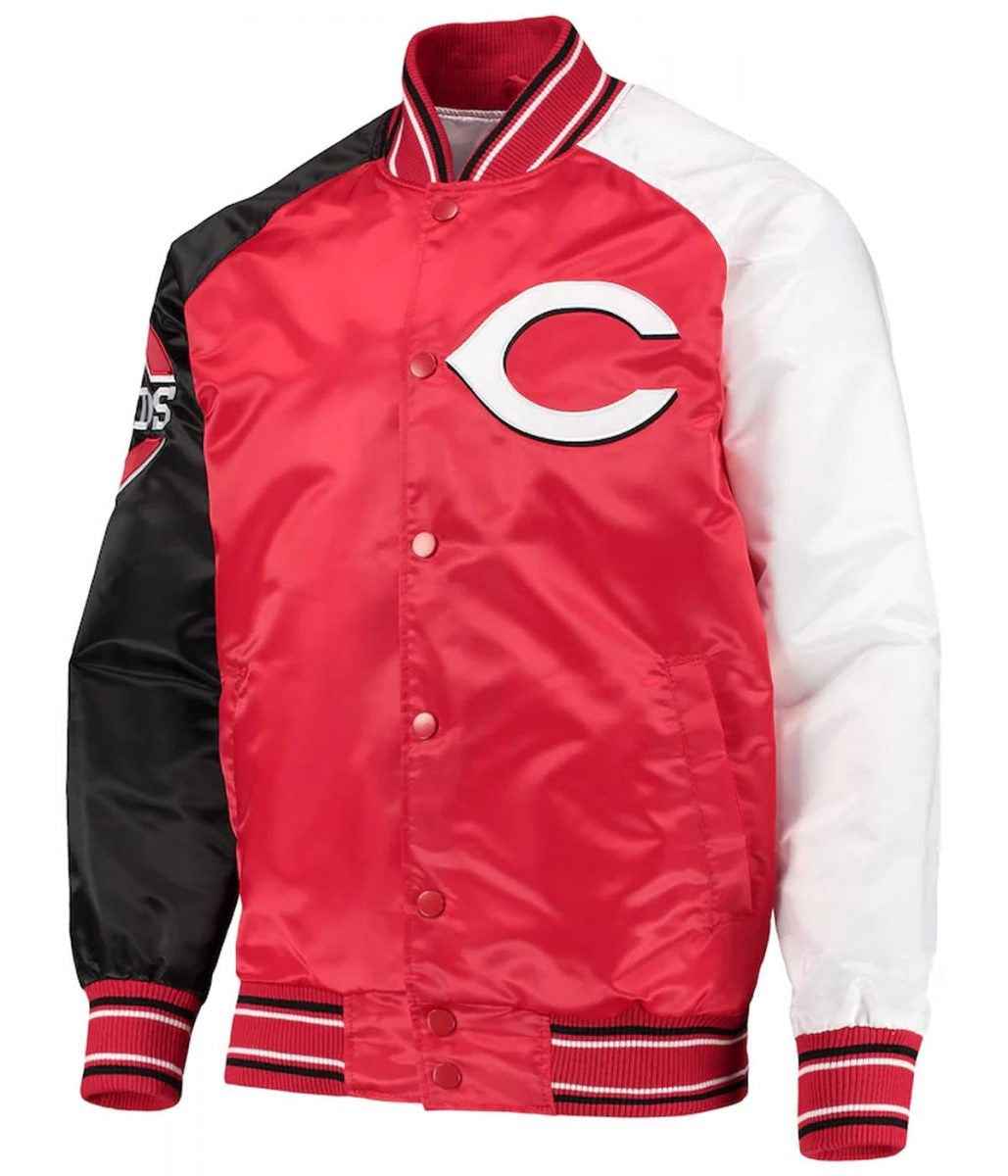 Cincinnati Reds Reliever Raglan Full-Snap Jacket