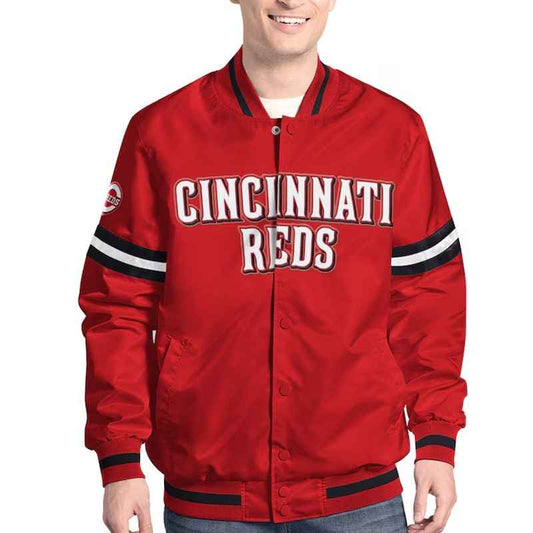 Cincinnati Reds Scout Varsity Satin Jacket