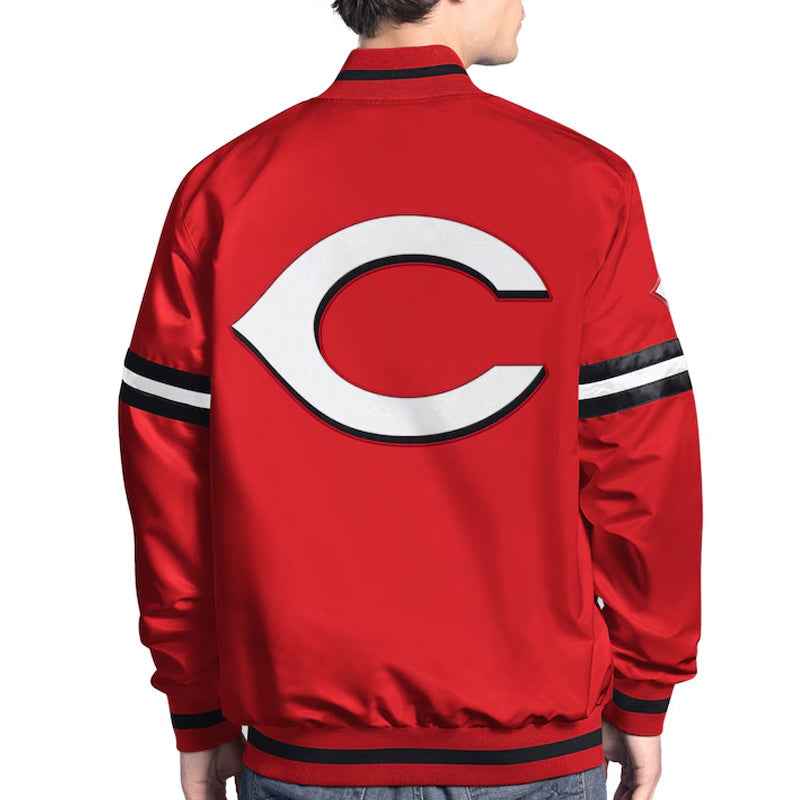 Cincinnati Reds Scout Varsity Satin Jacket
