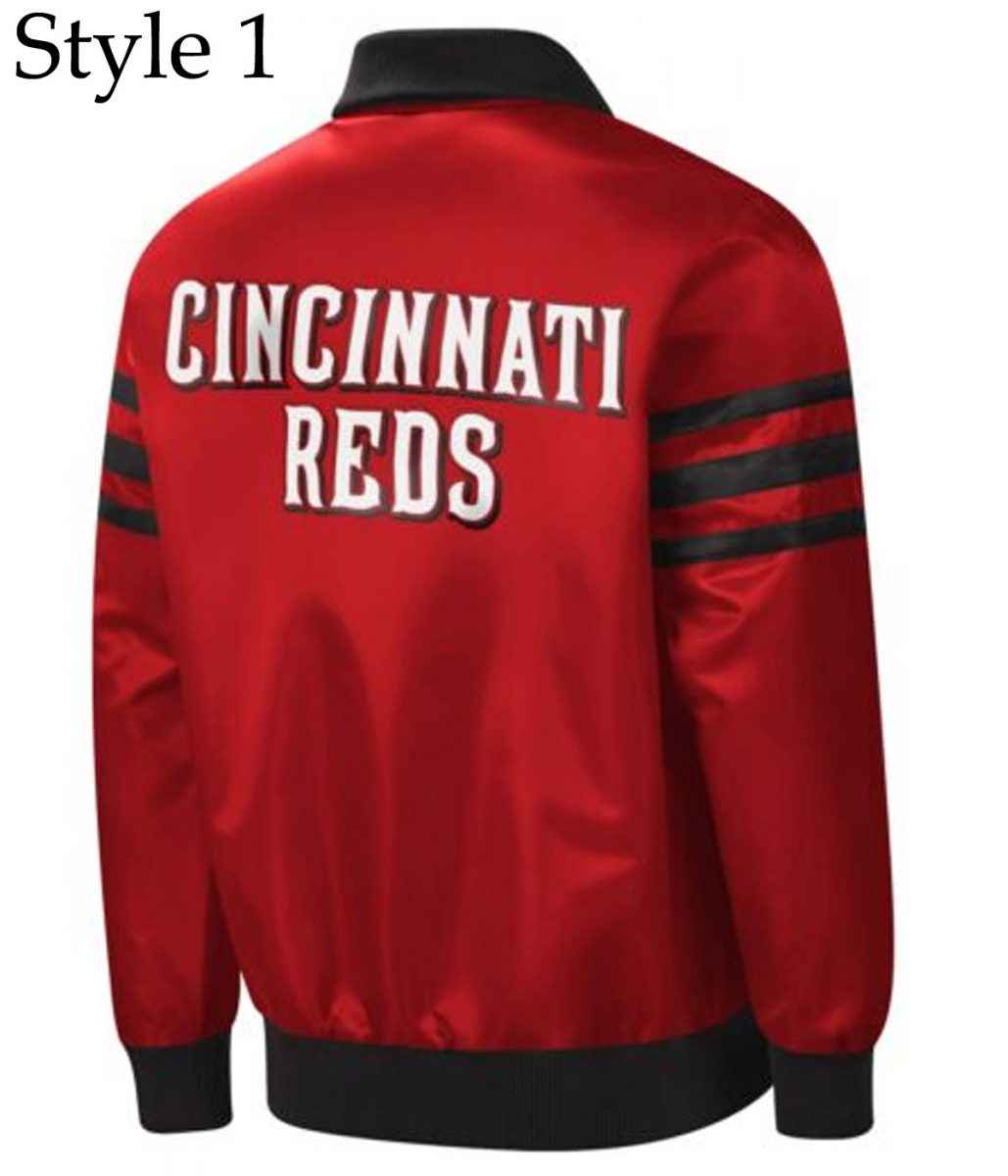 Cincinnati Reds The Captain Varsity Satin Jacket