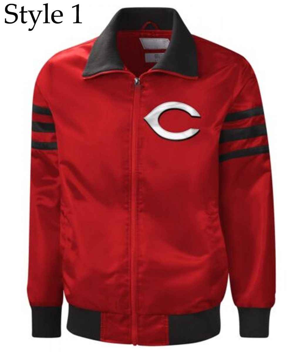 Cincinnati Reds The Captain Varsity Satin Jacket