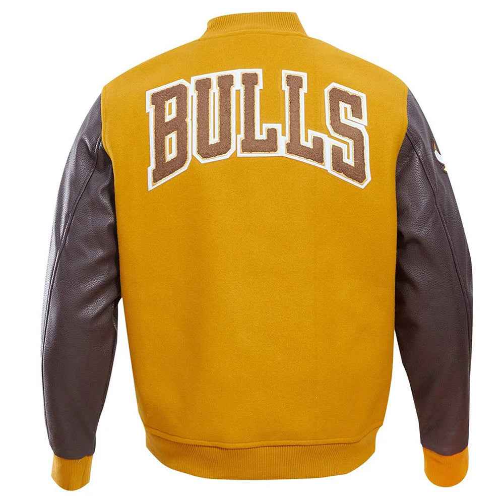 Classic Chicago Bulls Varsity Wool/Leather Jacket