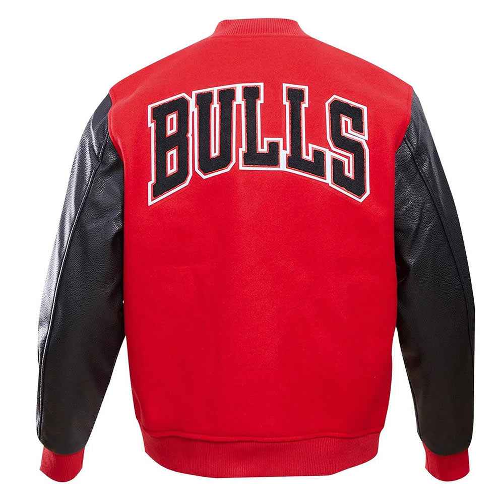 Classic Chicago Bulls Varsity Wool/Leather Jacket