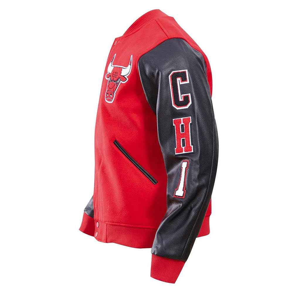 Classic Chicago Bulls Varsity Wool/Leather Jacket