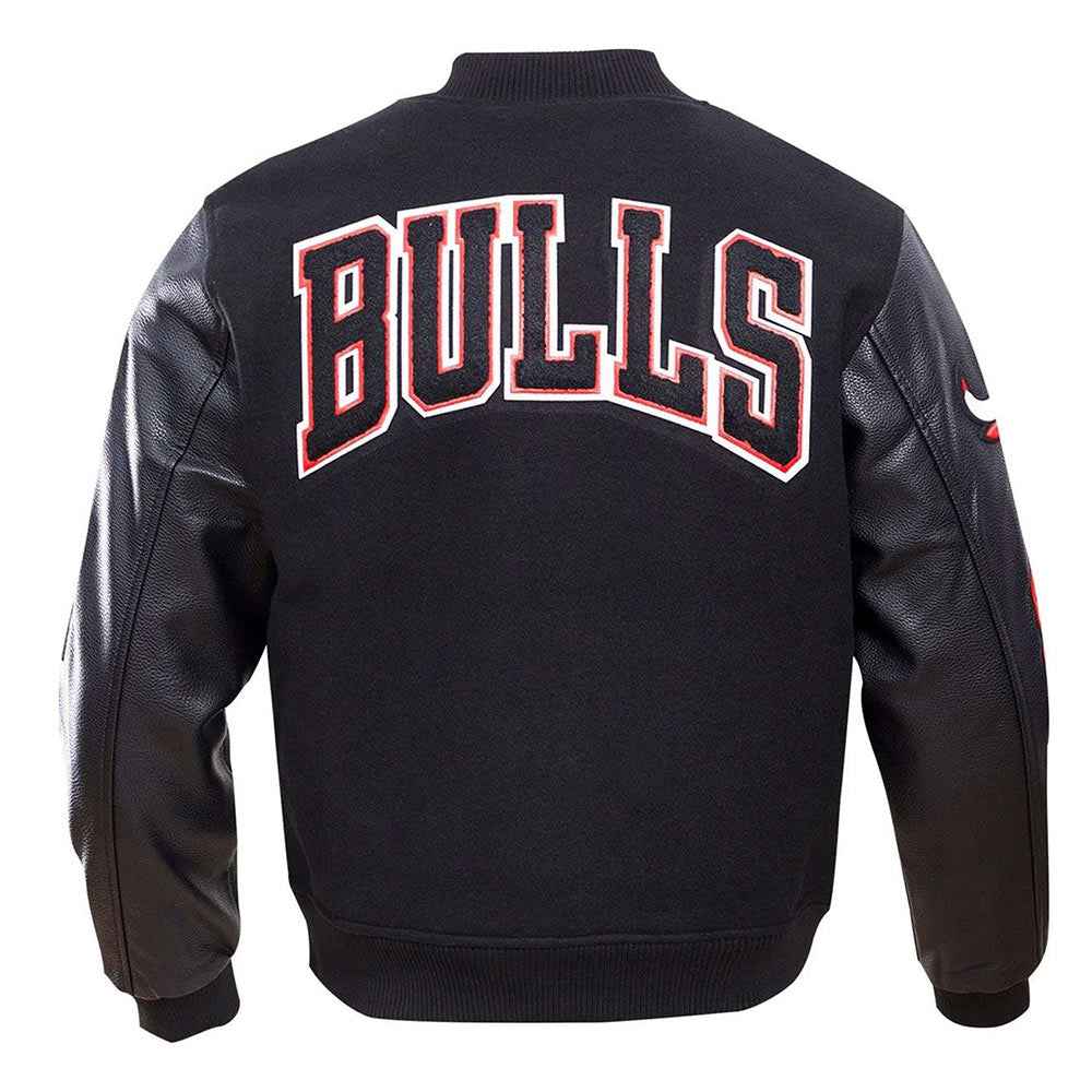 Classic Chicago Bulls Varsity Wool/Leather Jacket