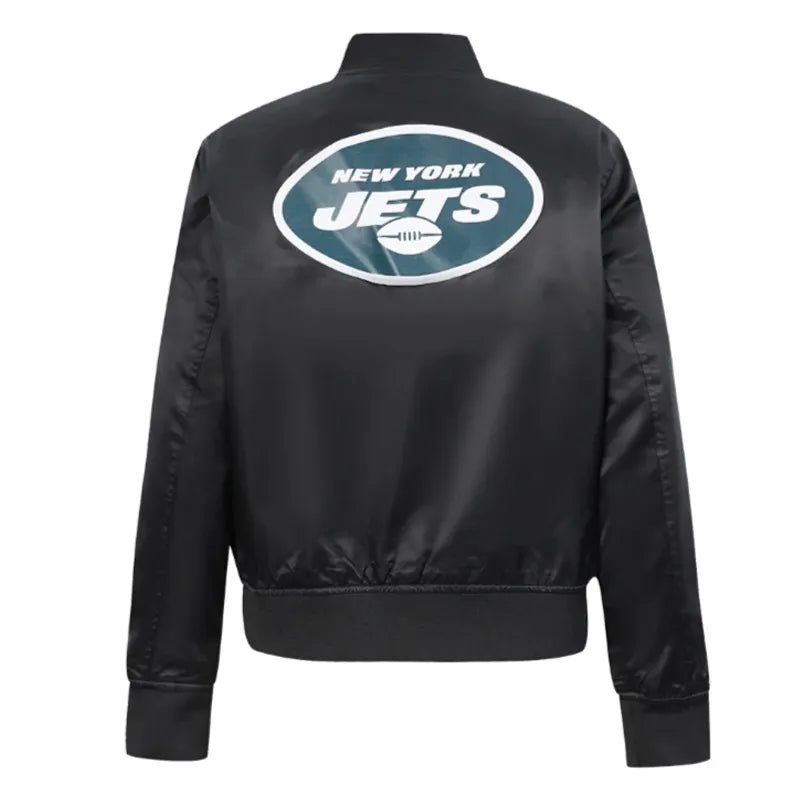 NFL Black Satin Jacket – Back View