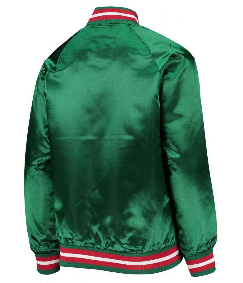Classics Bomber Milwaukee Bucks Hardwood Green Jacket